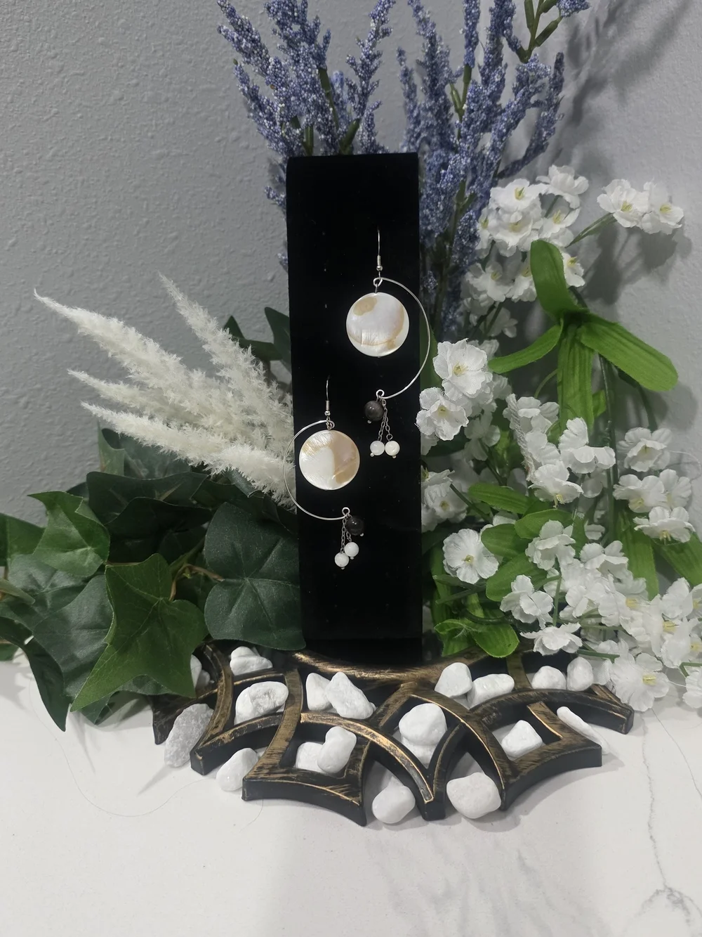 Mother Of Pearl Drop Earrings